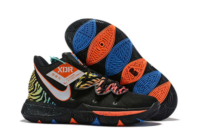 2019 Nike Kyrie 5 Easter Black Orange Green Shoes